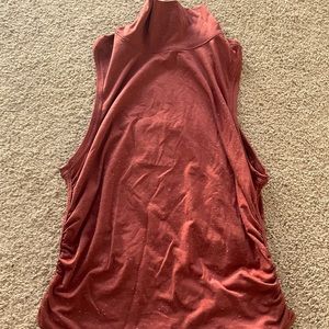 Lululemon Rust Turtleneck Tank Size S